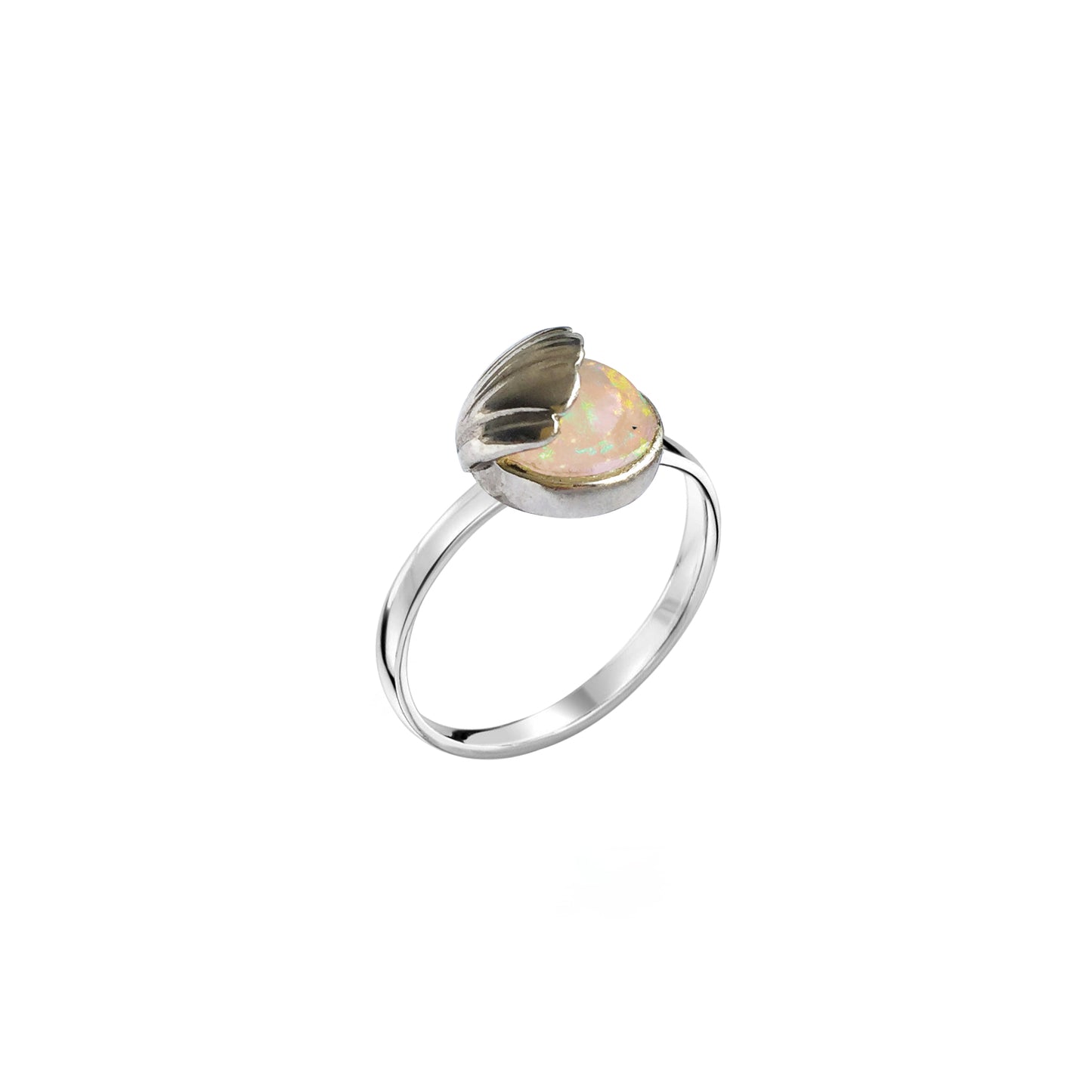 
                  
                    Shell and Fire Opal Ring
                  
                